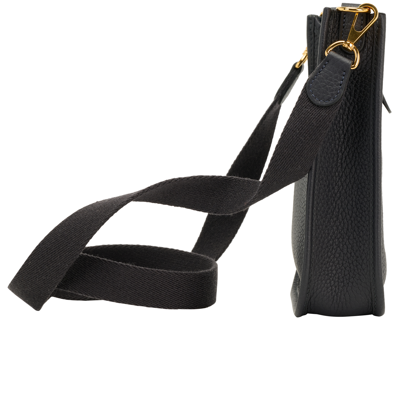 Mini Evelyne 16, &pound;2,200, Handbags, Navy, Leather, Side view